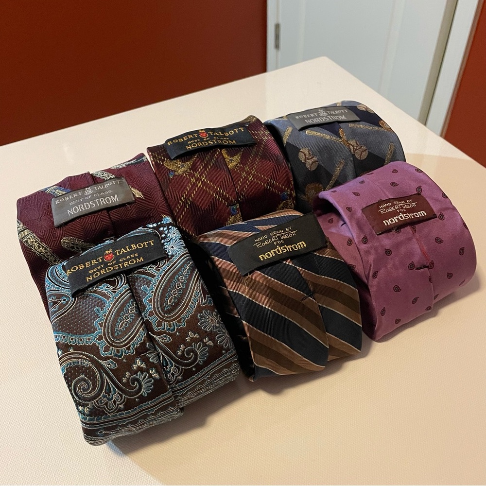 Robert‎ Talbott Men’s Lot of 6 Mixed Nordstrom & Best of Class Silk Dress Ties